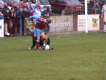 Webbie tangles with keeper (Click to enlarge)